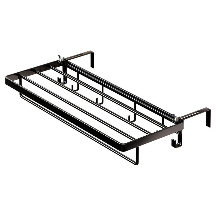 Radiator-Mounted Foldable Drying Rack with Shoe Shelf and Multi-Hook Garment Rail