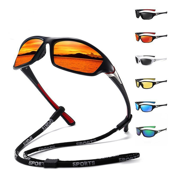 Unisex nan sporty wraparound sunglasses with polarized, shatterproof polycarbonate lenses and non-slip nose pads Stornfield