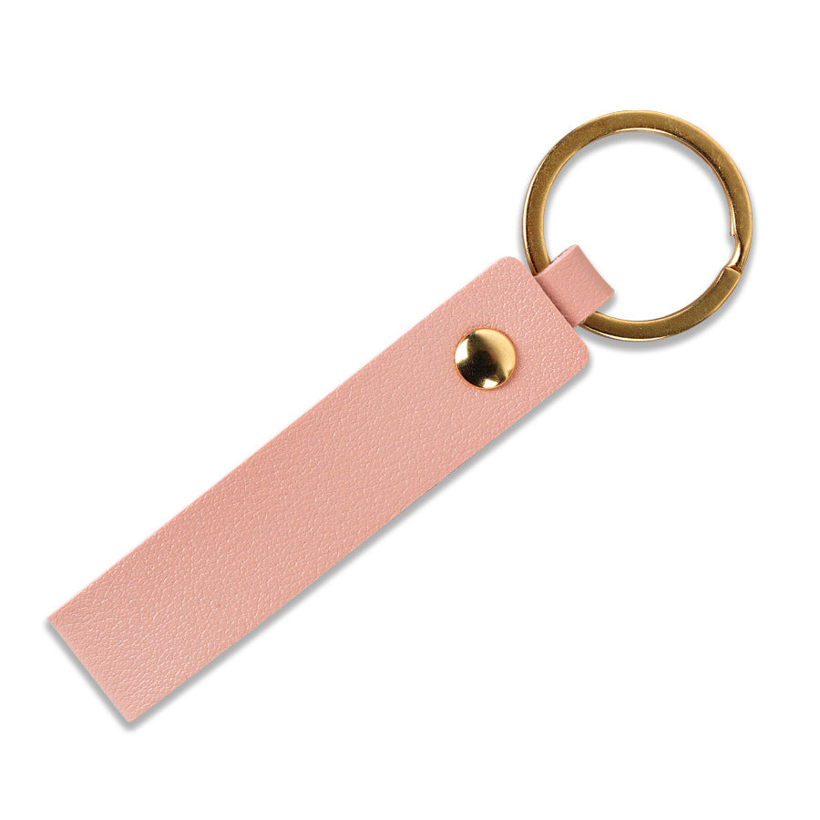 Unisex keychain with stylish faux leather design Kalsten