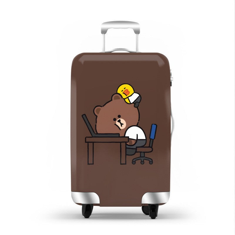 Unisex hard-shell luggage with trendy dog motif Stornfield