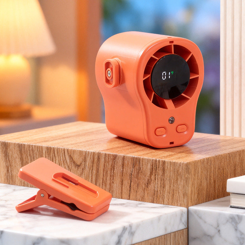 Women's Portable Clip Fan with LED Display Stornfield
