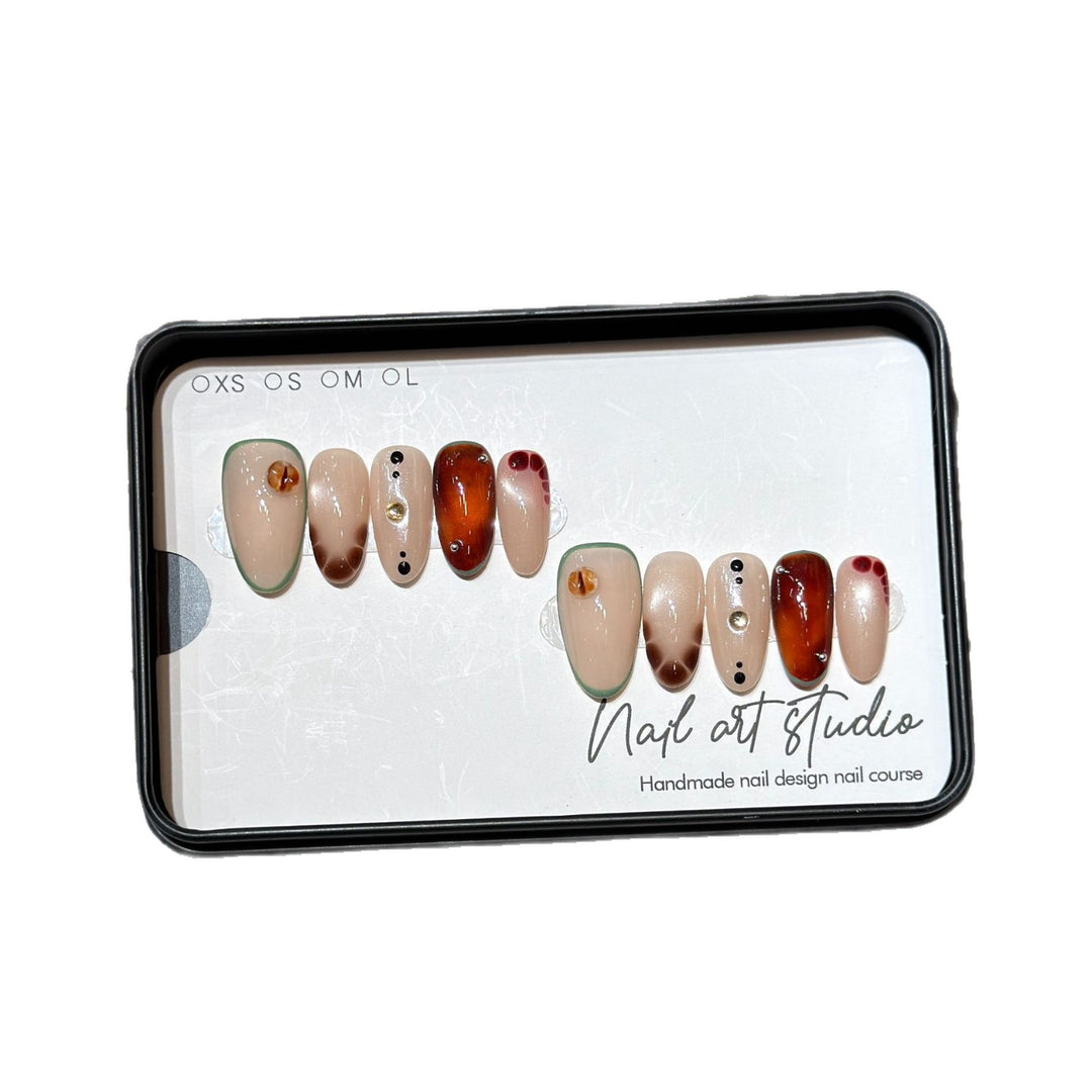 Handmade Press-On Nail Art Set Stornfield