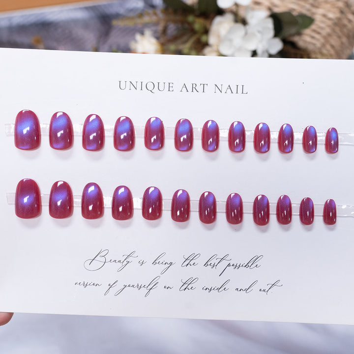 Ombre Glossy Nail Art