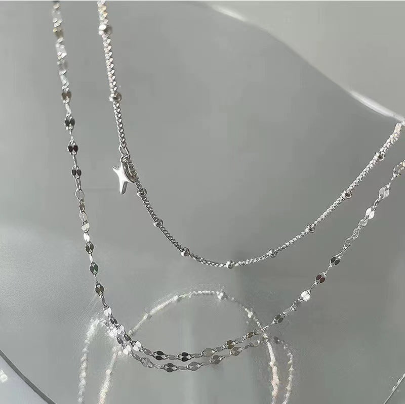 Layered Star and Dot Chain Necklace Stornfield
