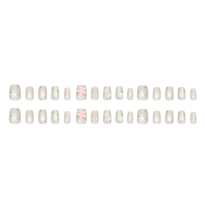 Floral Embellished Press-On Nail Art Stornfield