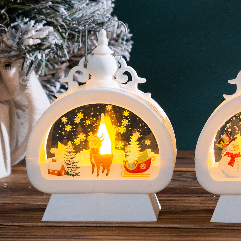 Decorative Christmas lantern with LED lighting