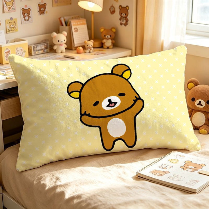 Cute Plush Bear-Themed Pillow