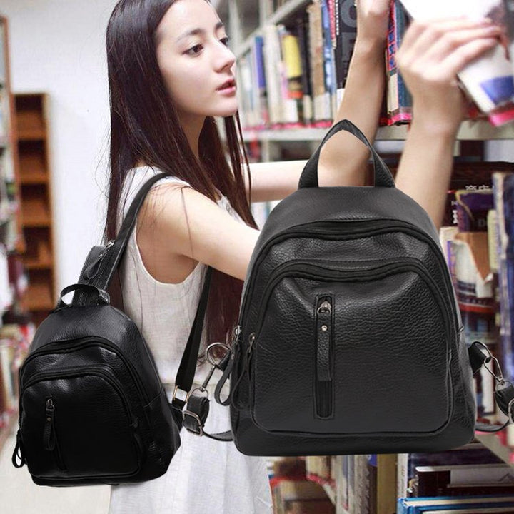 Structured Leather Mini Backpack Stornfield