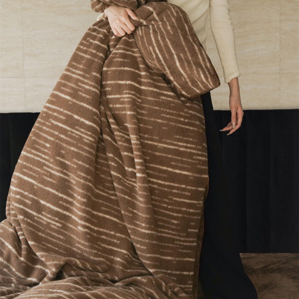 Plush Velvet Duvet Cover & Comforter Set with Subtle Striation Pattern