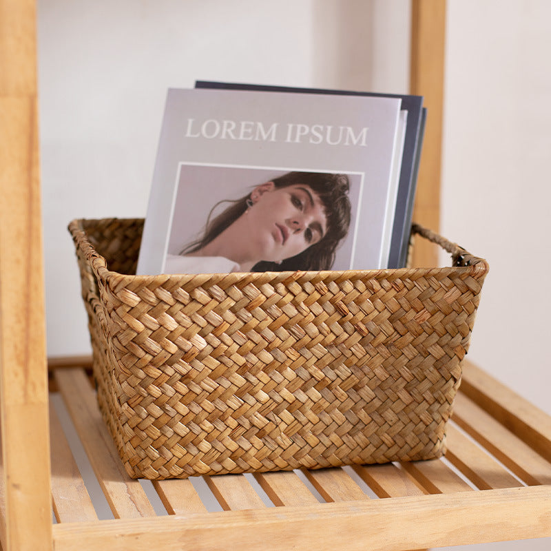 Unisex storage basket made of handwoven natural material Stornfield