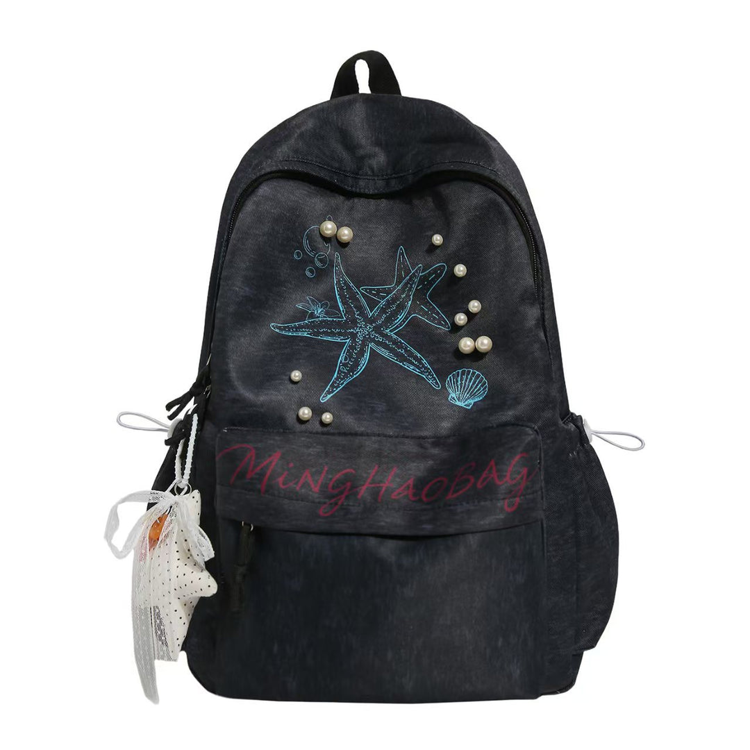 Nautical-Themed Embellished Backpack Stornfield