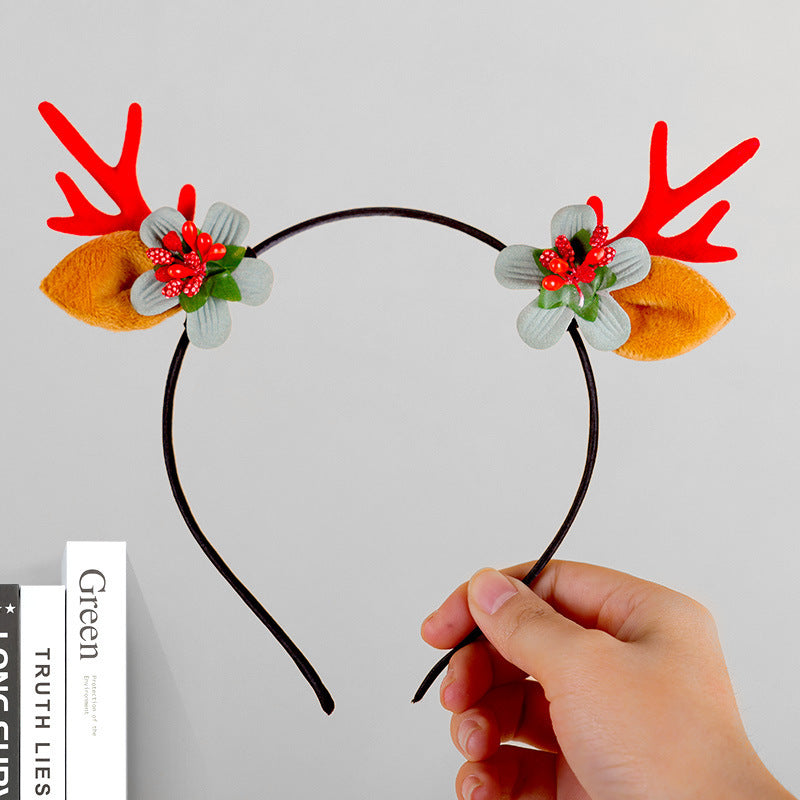Festive Reindeer Antler Headband