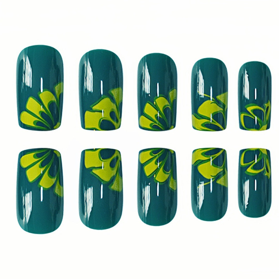 Artistic Marble Effect Nail Art Extensions Stornfield