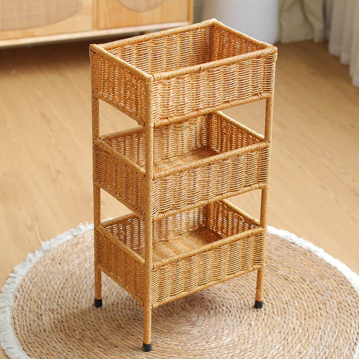 Multi-Tiered Woven Storage Rack Stornfield