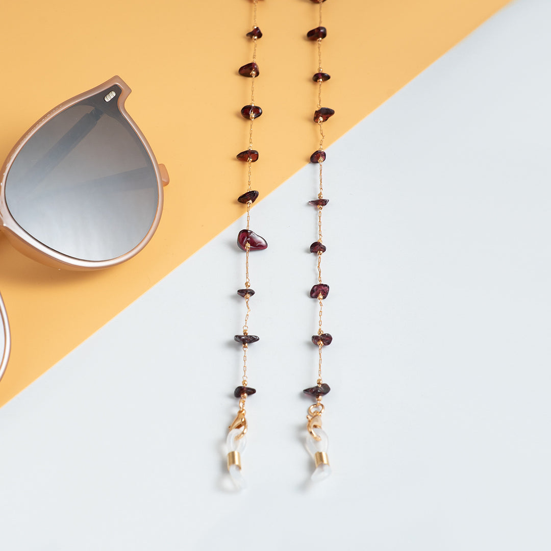 Delicate Gemstone Bead Eyewear Chain Stornfield