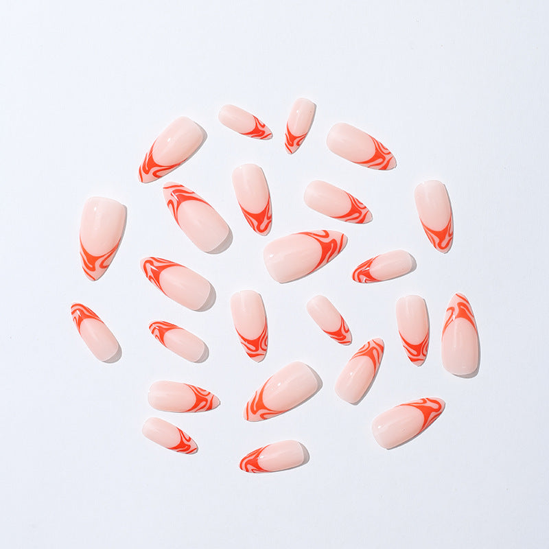 Artistic Flame-Design Press-On Nail Kit Stornfield