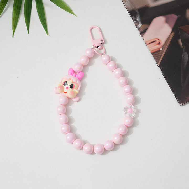 Cartoon-Themed Beaded Keychain Stornfield