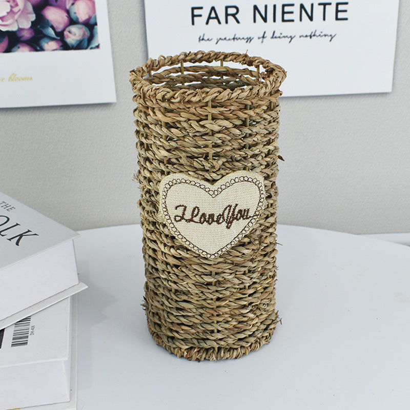 Handcrafted Natural Woven Storage Basket Stornfield