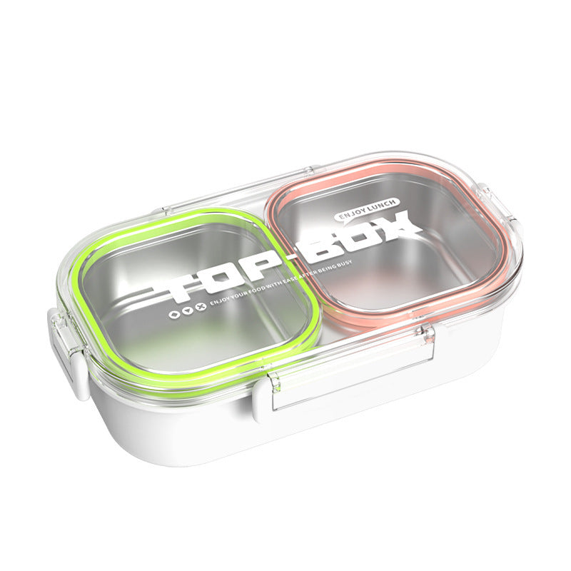 Triple-Compartment Food Storage Container