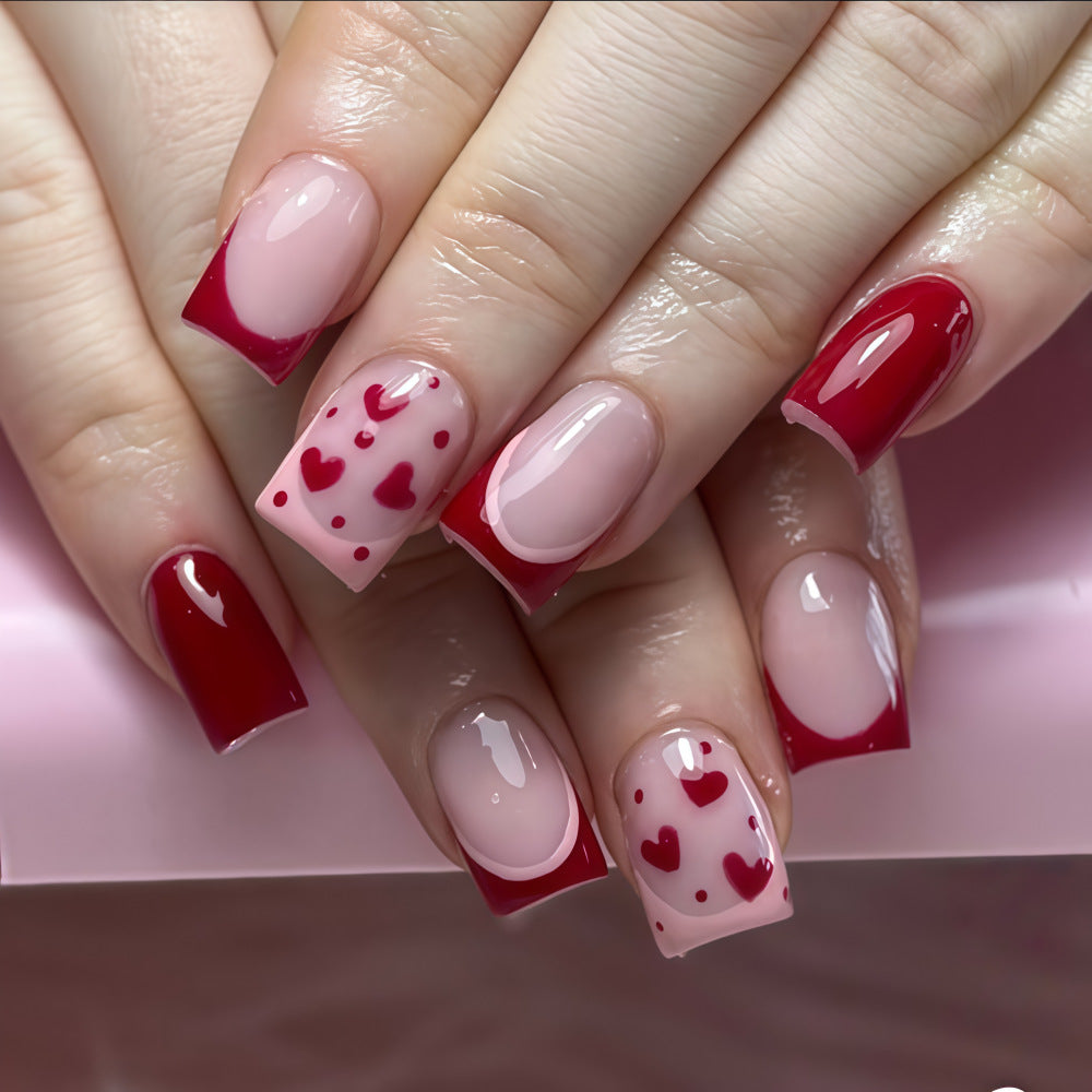 Artistic Heart Motif Art Nails Stornfield