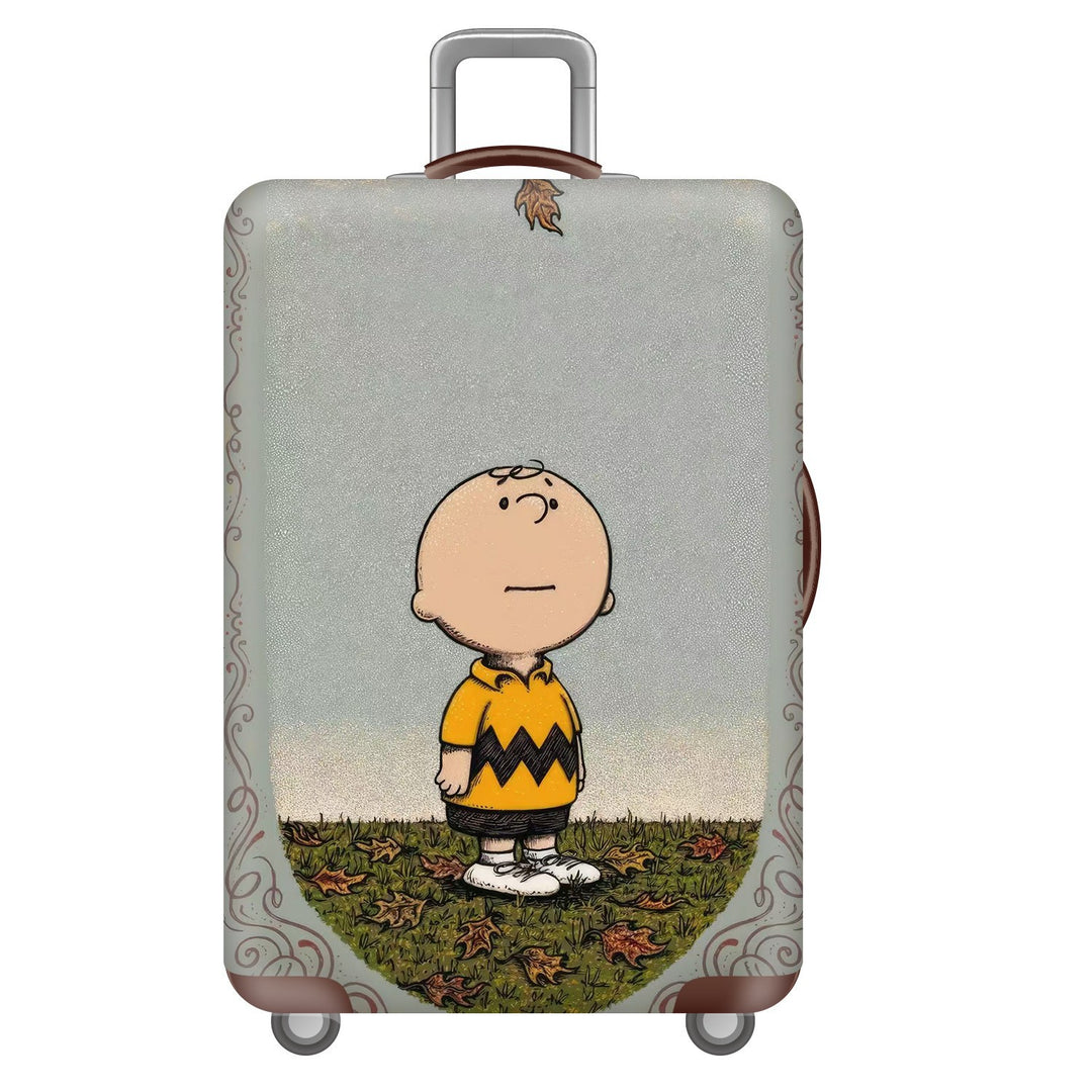 Unisex nan robust Hart shell trolley with lion portrait motif print, shock-resistant ABS polycarbonate shell, multi-wheeled chassis and TSA security lock Stornfield