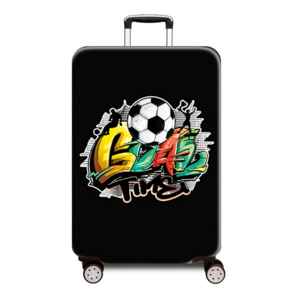 Women's hard-shell suitcase with dynamic football motif Stornfield