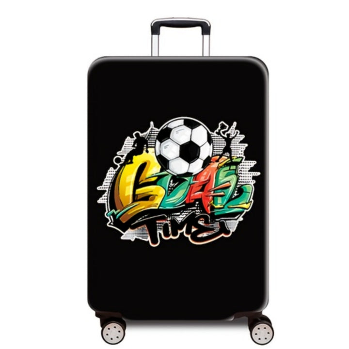 Women's hard-shell suitcase with dynamic football motif Stornfield