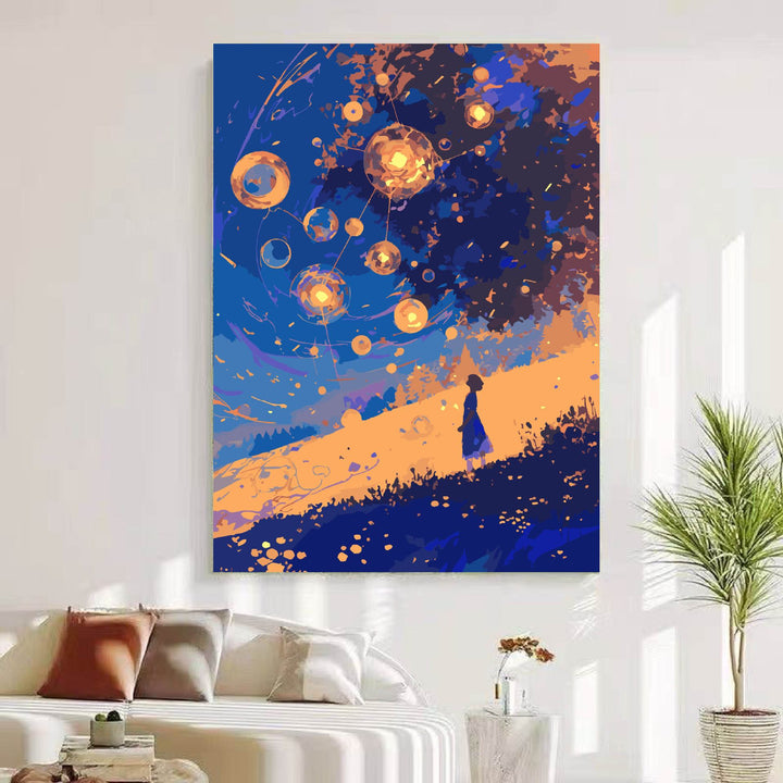 Dreamy Cosmic Landscape Wall Art Stornfield