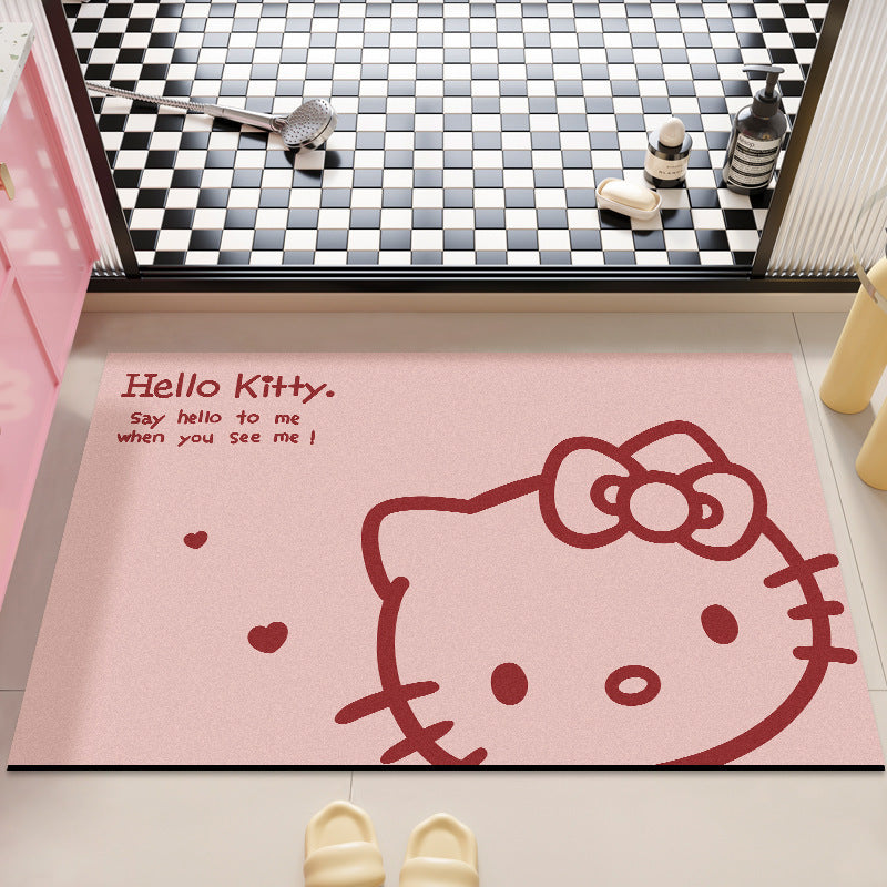 Hello Kitty Themed Soft Bathroom Mat