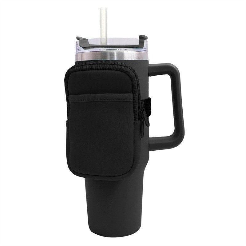 Unisex cup holder with practical pocket Stornfield