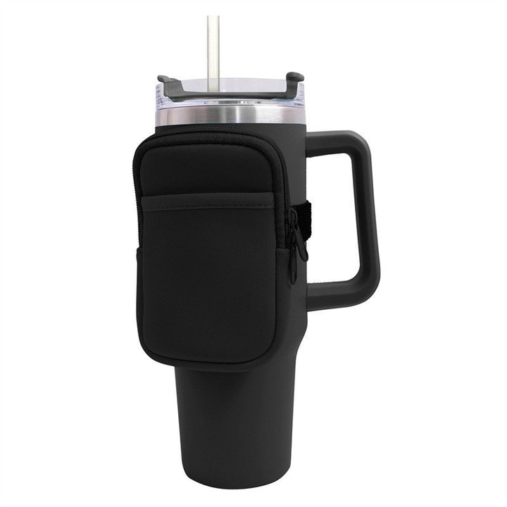 Unisex cup holder with practical pocket Stornfield