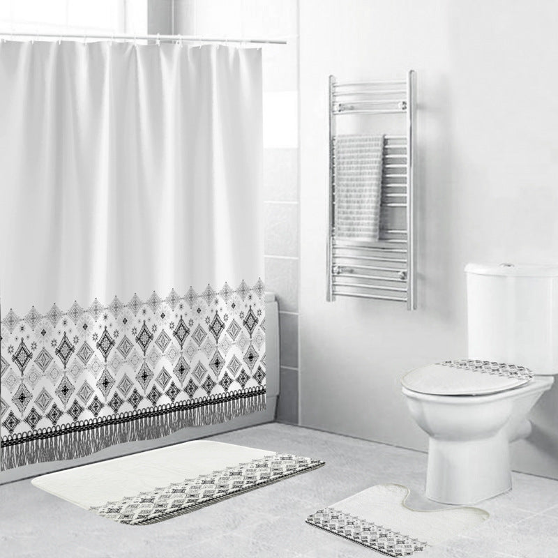 Chevron Pattern Bathroom Set Stornfield