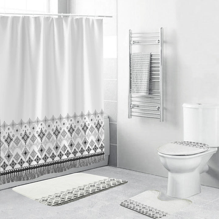 Chevron Pattern Bathroom Set Stornfield