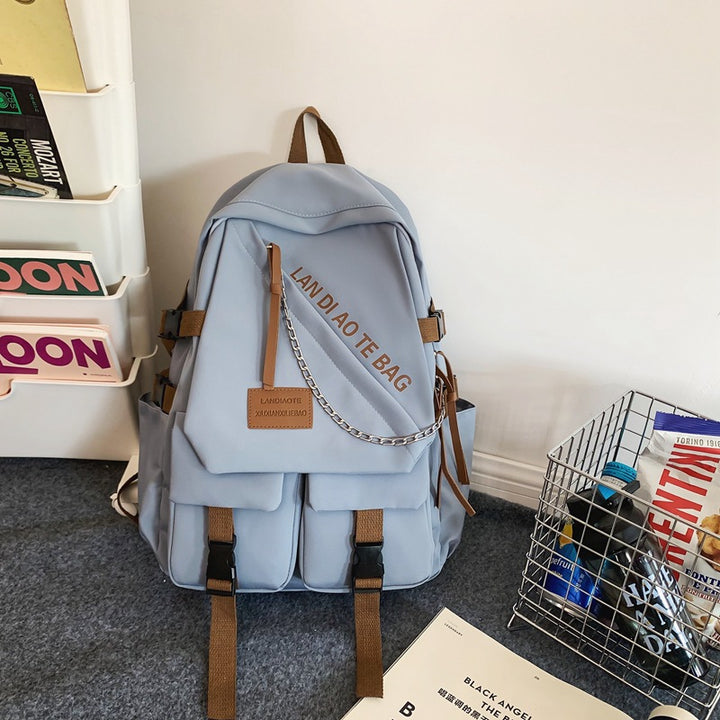 Casual Multi-Pocket School Backpack Stornfield