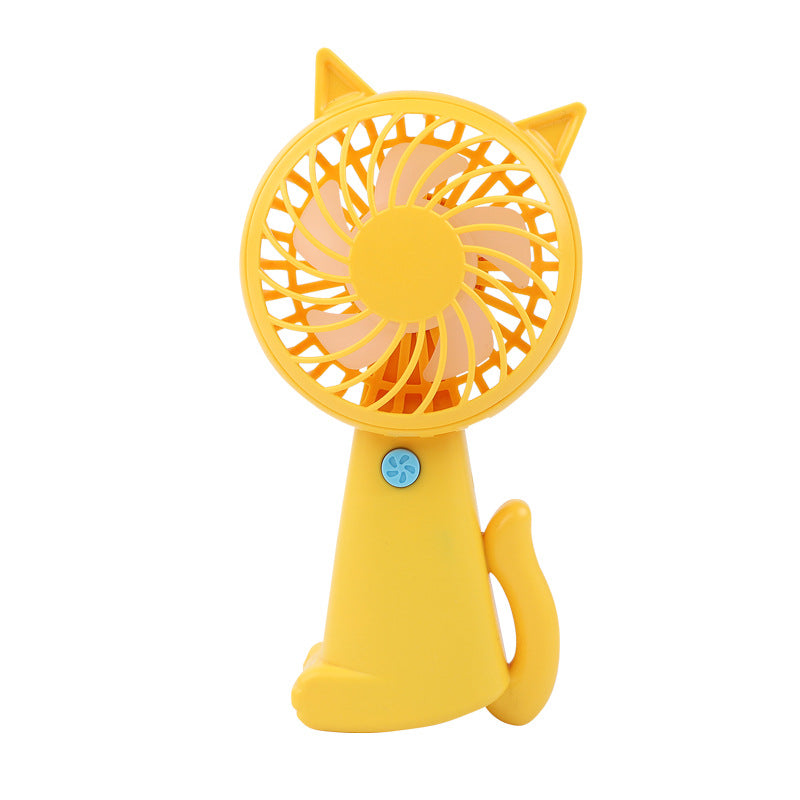 Women's Portable Cat Design Hand Fan Stornfield