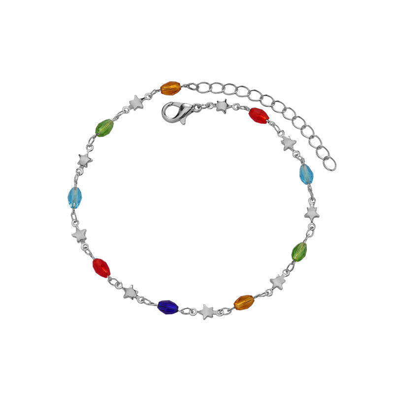 Colorful Star Charm Anklet Stornfield
