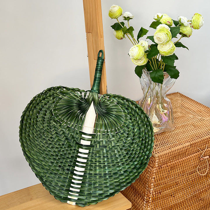 Women Hand-woven Fan made of natural material Stornfield
