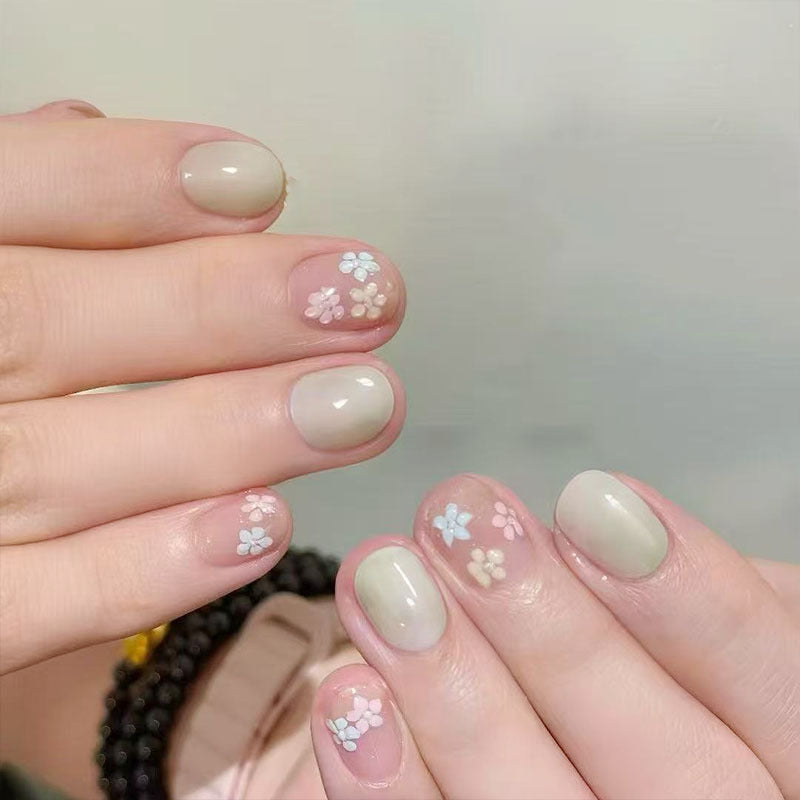 Artistic Cat-Themed Press-On Nail Art Set Stornfield
