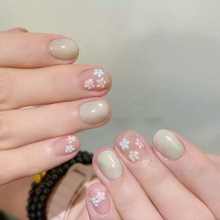 Artistic Cat-Themed Press-On Nail Art Set Stornfield