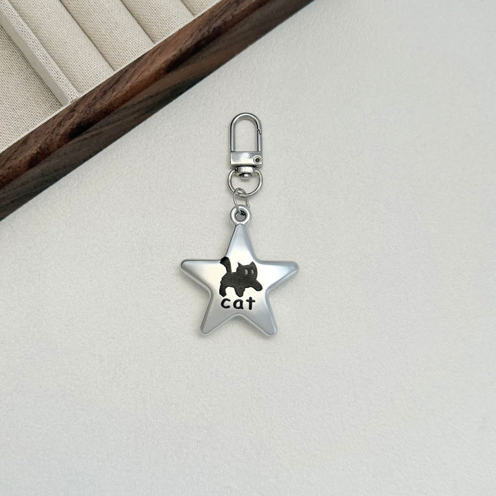Cute Cat Star Charm Keychain Stornfield