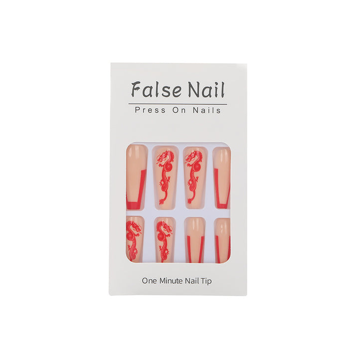 Art nails with dragon motif Stornfield