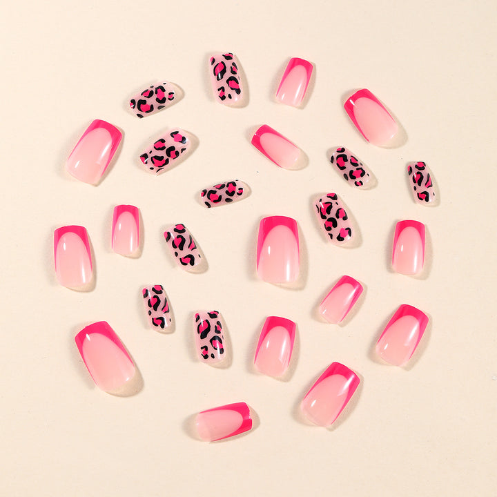 Stylish Leopard Print Nail Art Extensions Stornfield