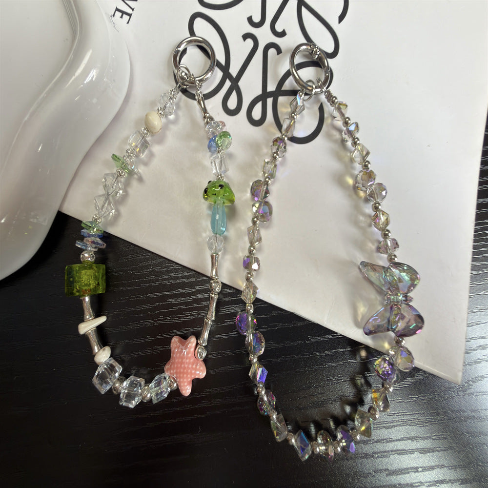 Elegant Butterfly Beaded Keychain Stornfield