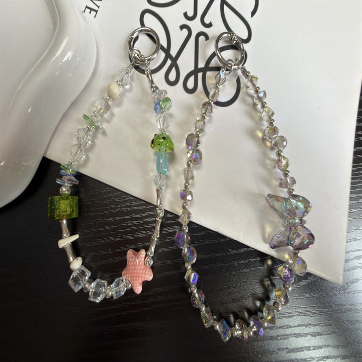 Elegant Butterfly Beaded Keychain Stornfield