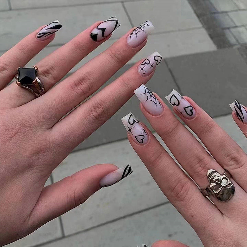 Artificial nails in modern Gothic style Stornfield