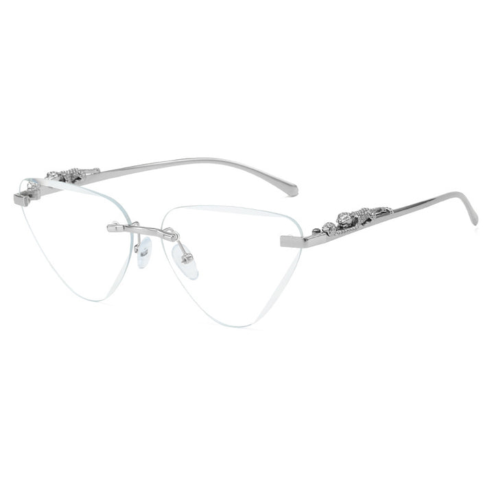 Women's Designer Sunglasses with Creative, Triangular Frame and Elegant Gold Accents Stornfield