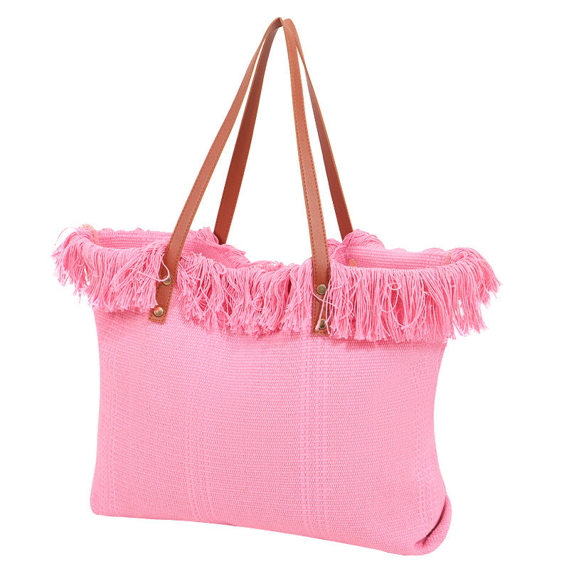 Beach bag with eye-catching fringe edge Stornfield