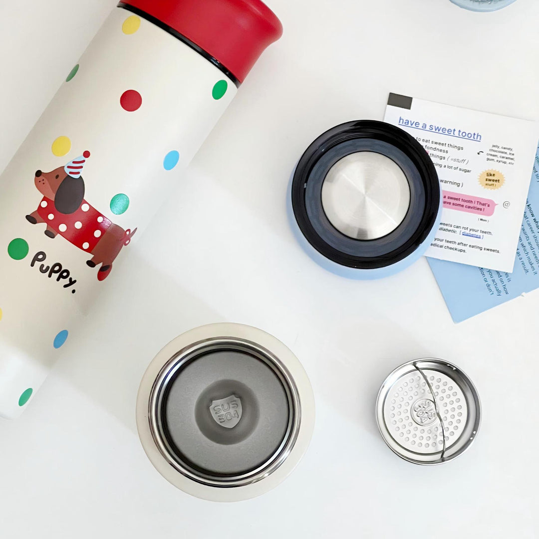 Women's coffee thermos in playful design Stornfield