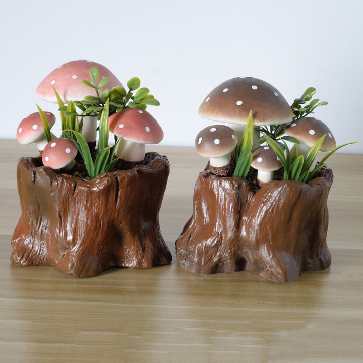 Decorative Mushroom Plant Sculpture