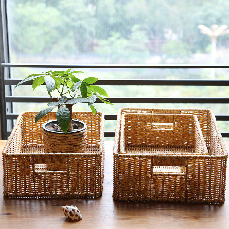 Rectangular Handwoven Storage Organizer Stornfield